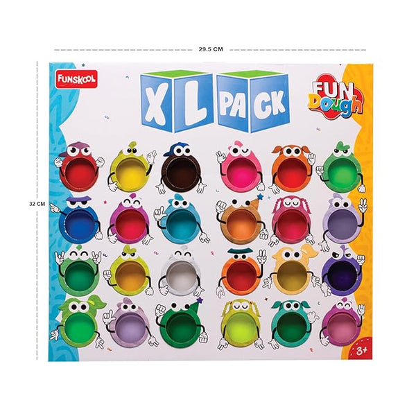 Funskool Fun Dough XL Pack - 24 Colour Dough Tubs