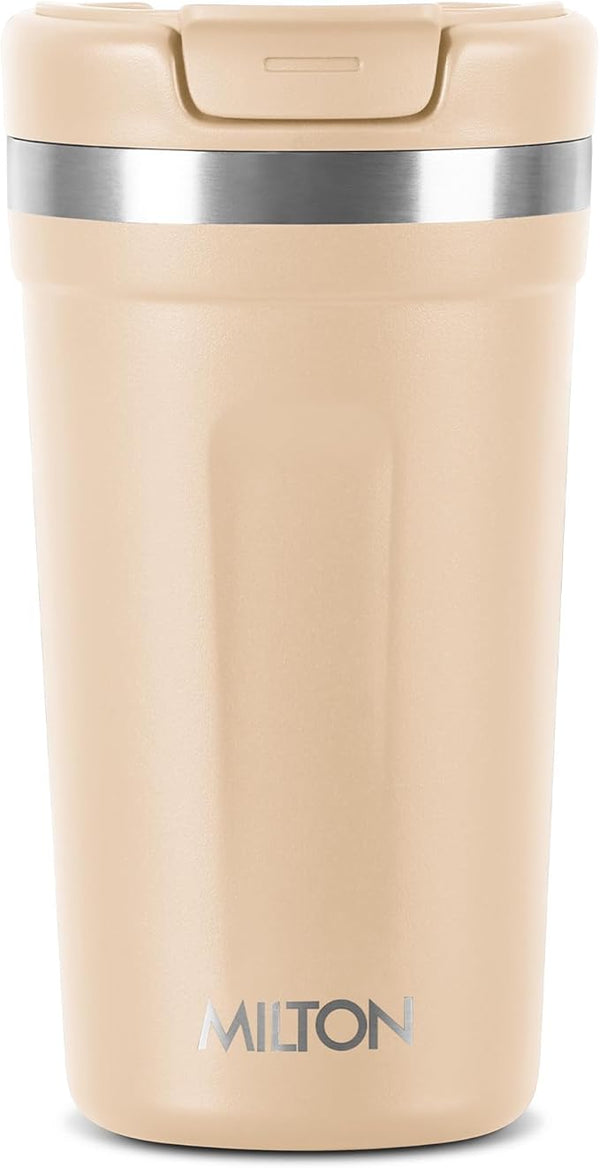 MILTON Corral 450 Thermosteel Insulated Coffee Mug, 400 ml, Cream