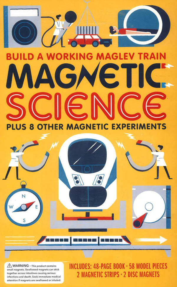 Magnetic Science Kit - Build a Working Maglev Train & 8 Other Experiments
