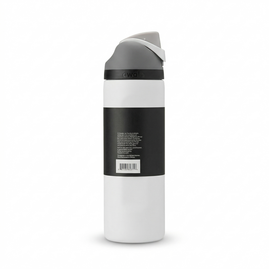 Owala FreeSip Insulated Water Bottle 24oz – White/Grey