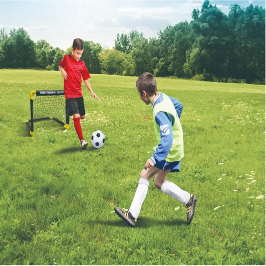 Goal Striker Folding Double Mini Soccer Goal Set