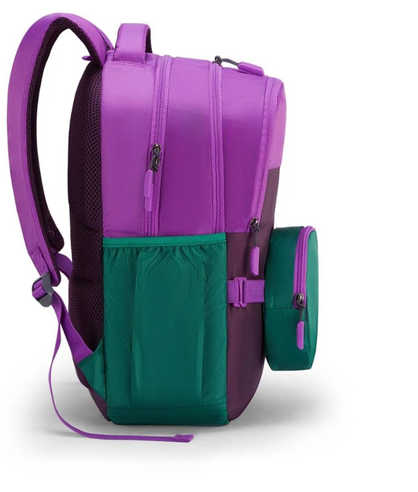 American Tourister Backpack with Sling Pouch - Purple