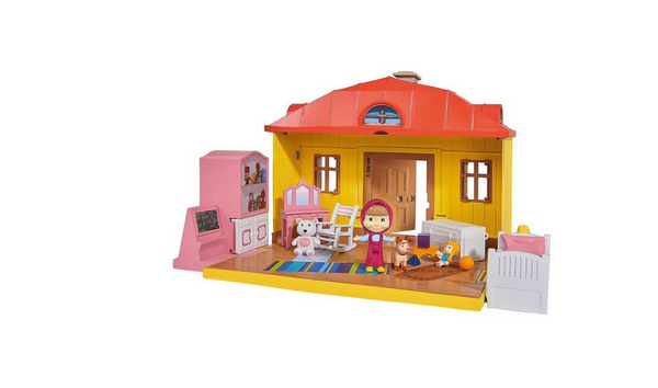 Masha and the Bear – Masha's House Playset with Doll & Accessories