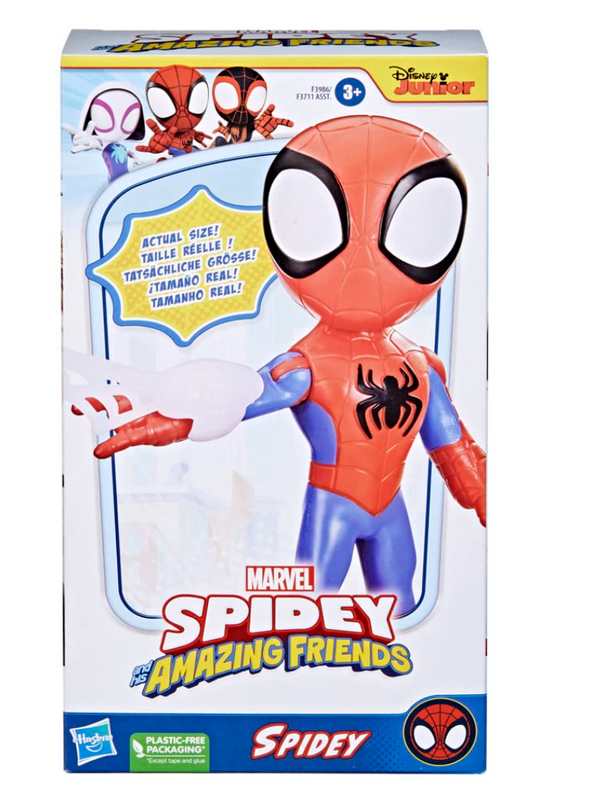 Hasbro Marvel Spidey and His Amazing Friends – Spidey 9 Inch Action Figure with Web Accessory