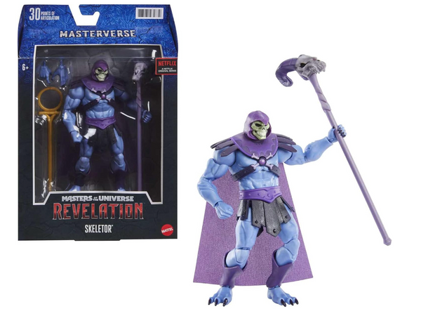 Mattel Masters of the Universe Masterverse – Skeletor Action Figure | 30 Points of Articulation | Netflix Revelation | TOTY 2022 Winner