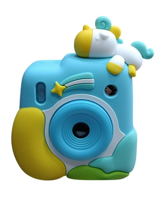 Blue Unicorn Kids Instant Print Camera - HD Digital Camera for Girls