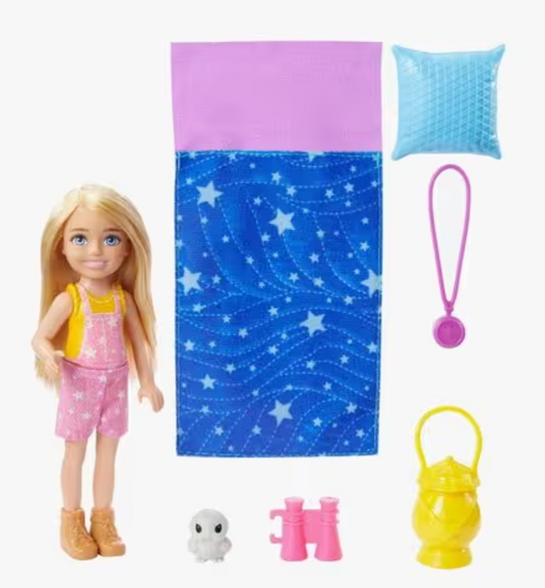 Barbie Chelsea Camping Doll Set with Accessories