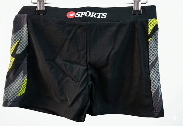Konexpro Kids Sports Swim Shorts - Neon Yellow Diamond
