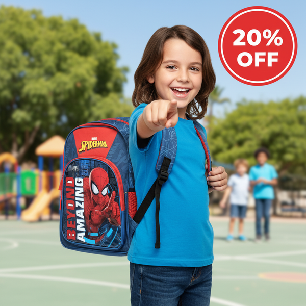 Spider-Man School Bag with kid 20% OFF