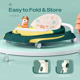 2-in-1 Baby Walker & Rocking Walker - Green Yellow