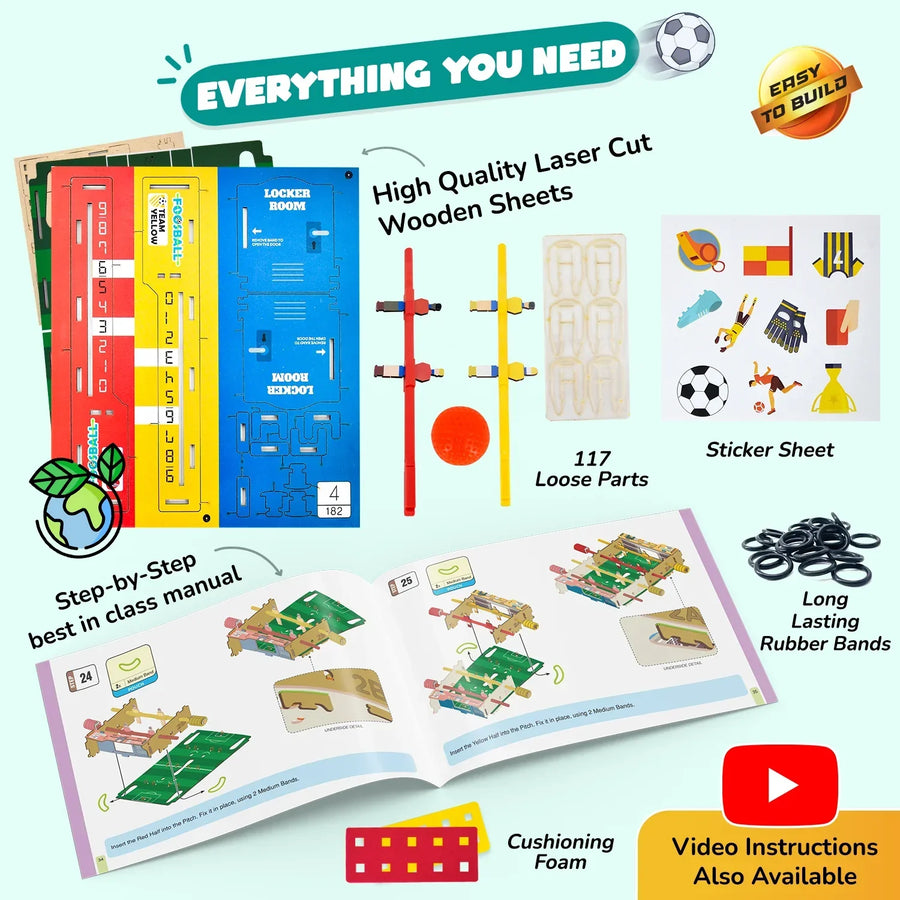 Smartivity Foosball DIY STEM Activity Kit – Build & Play Table Football Game