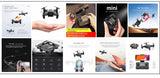 Mini Convenient Drone - Foldable RC Quadcopter with HD Camera