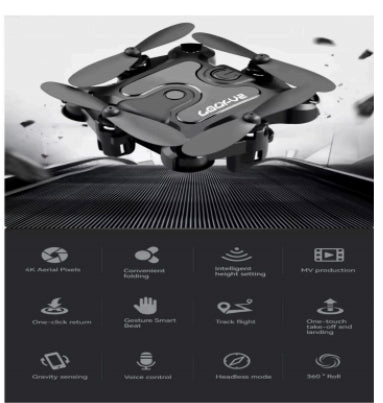Mini Convenient Drone - Foldable RC Quadcopter with HD Camera