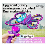 Glitter Butterfly Quadcopter Drone with Gravity Sensing Remote