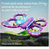 Glitter Butterfly Quadcopter Drone with Gravity Sensing Remote