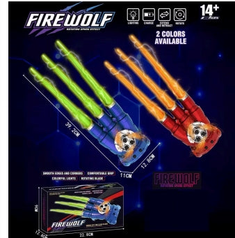 Fire Wolf Claw - Firewolf Electric Spark Glove Toy with LED Lights