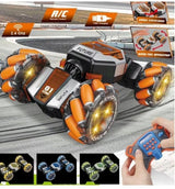 Future RC Stunt Car - Gesture Sensing Watch Remote Control with LED Lights