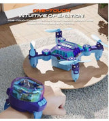 YP18 Fold Drone - Wristwatch Remote Control with HD Camera & Gravity Control