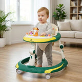2-in-1 Baby Walker & Rocking Walker - Green Yellow