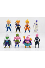 Dragon Ball Z Classic Anime Models – 8 Action Figures Set | Goku, Vegeta, Frieza & More | Ages 3+