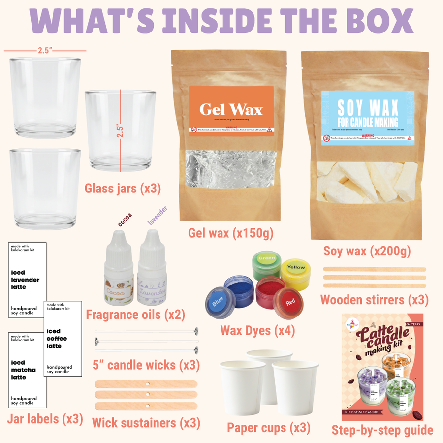 Latte Candle Making Kit by Kalakaram