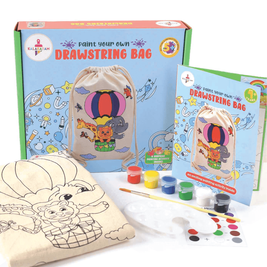 Paint Your Own Drawstring Bag Kit by Kalakaram