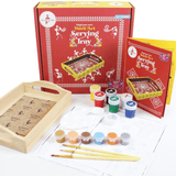 Paint Your Own Warli Art Serving Tray by Kalakaram
