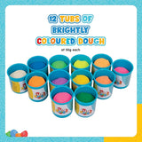 Funskool Fun Doh Box of Colours - 12 Tubs (50g Each)