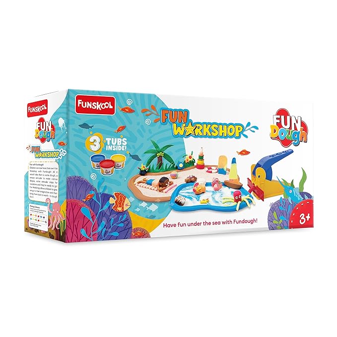 Funskool Fun Doh Fun Workshop Set - Under the Sea (3 Tubs)