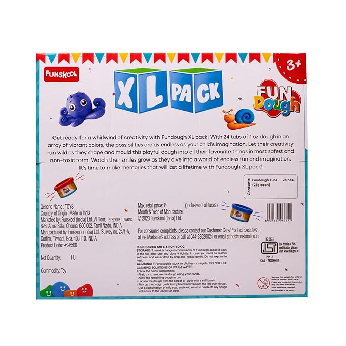 Funskool Fun Dough XL Pack - 24 Colour Dough Tubs