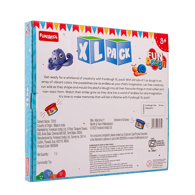 Funskool Fun Dough XL Pack - 24 Colour Dough Tubs