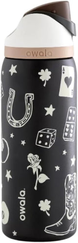 Owala FreeSip 24oz Water Bottle – Lucky Charm Black Edition