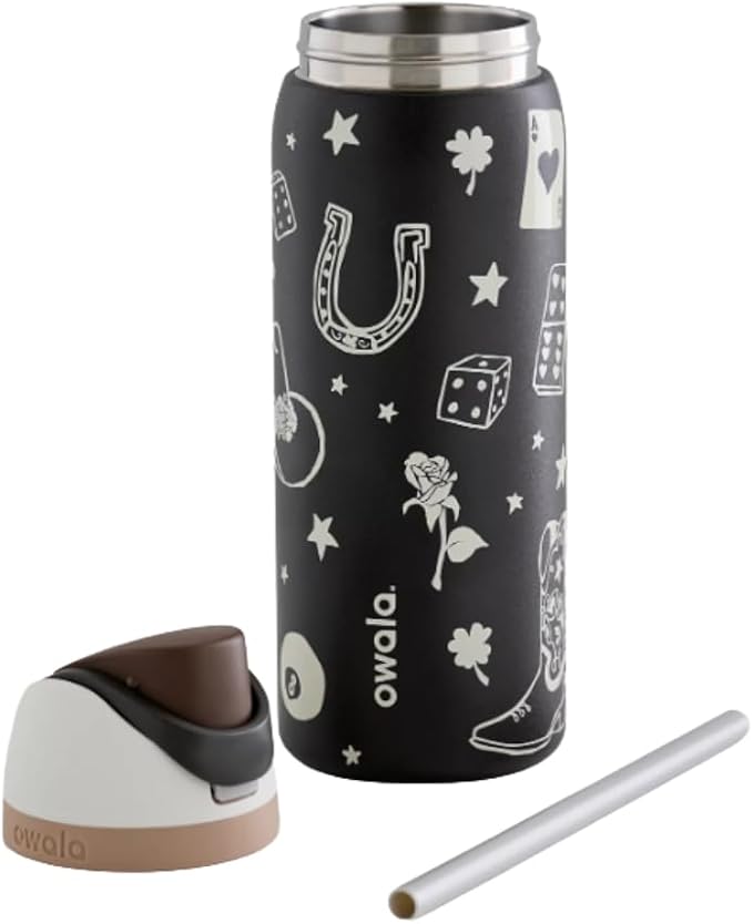 Owala FreeSip 24oz Water Bottle – Lucky Charm Black Edition