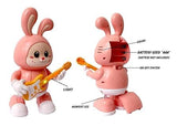 Rabbit Guitarist Dancing Toy with Light, Music & Moving Legs for Kids 3+