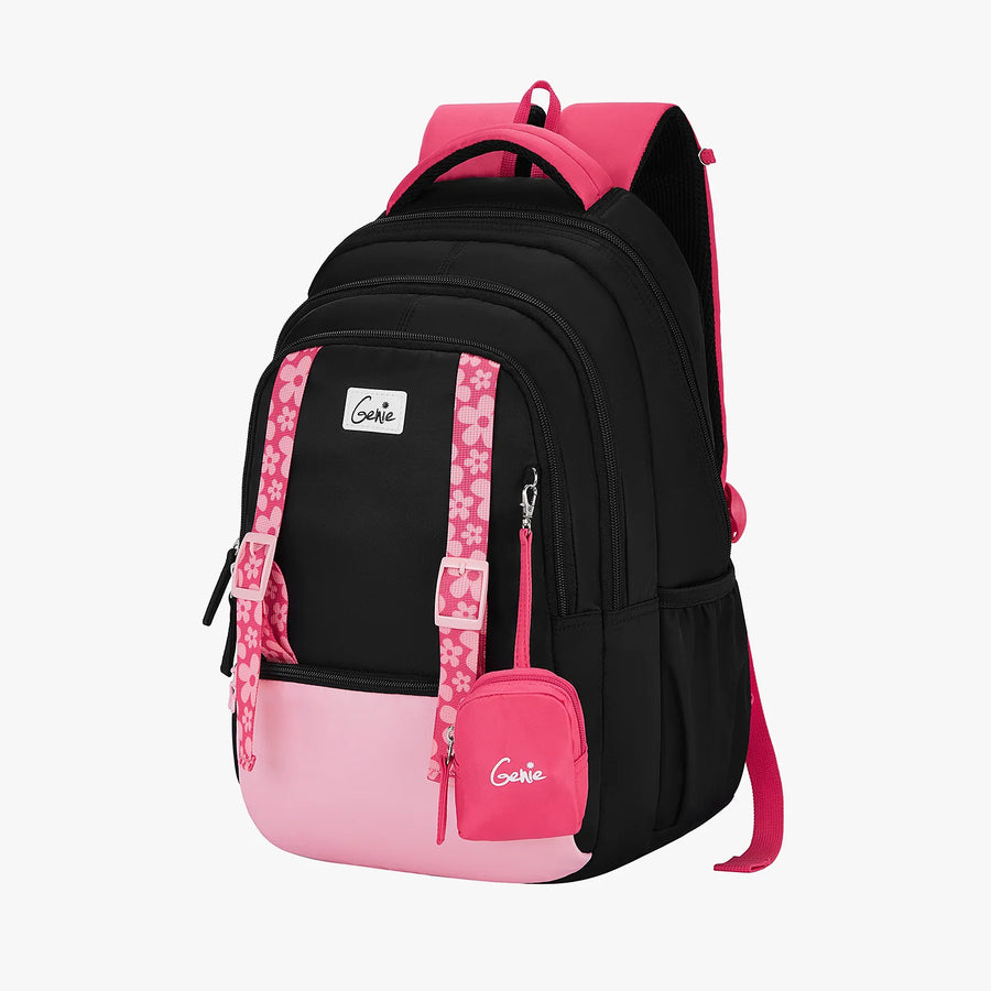 Safari Genie Gemini School Backpack - Black (GEMINI 17 SB)