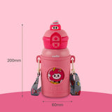 Cello kidzbee duo buddy 500 ml Steel Sipper (Pack of 1, Pink)