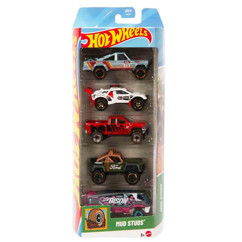 Hot Wheels Mud Studs 5-Car Set