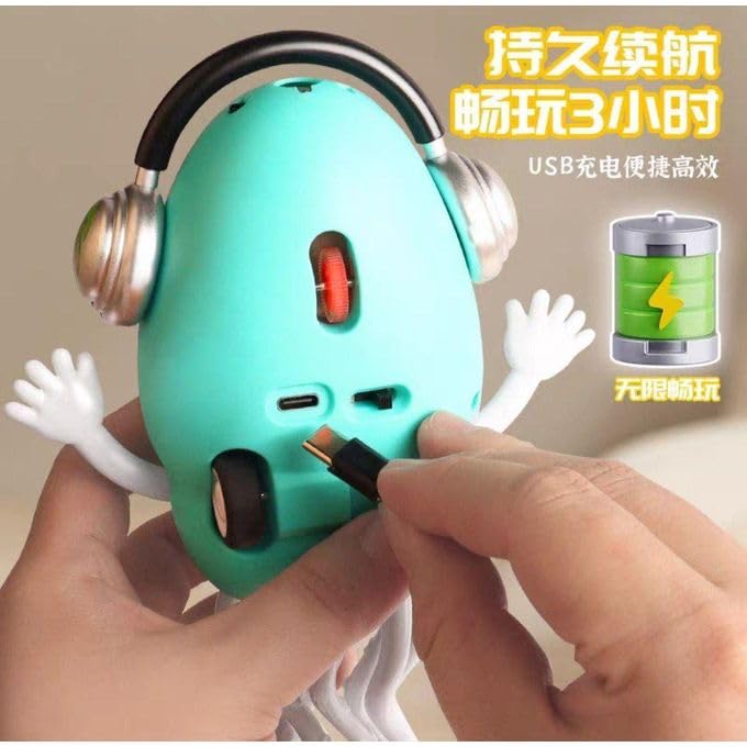 Hong Jie Trendy Play Gravity Sensing Electric Dance Jellyfish Toy with Light, Music & Mist Spray