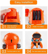 Bot Robot Pioneer Colorful Lights and Music All Direction Movement Dancing Robot Toys for Boys and Girls (Orange)