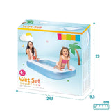 Intex Wet Set Square Inflatable Baby Pool – 86cm x 86cm x 25cm
