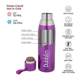 Dubblin Dolphin 750 Vacuum Insulated Steel Water Bottle 750ml