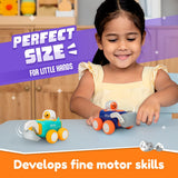 Bloomingo Astro Diggers Push & Go Cars – No Battery Toy for Kids 3+