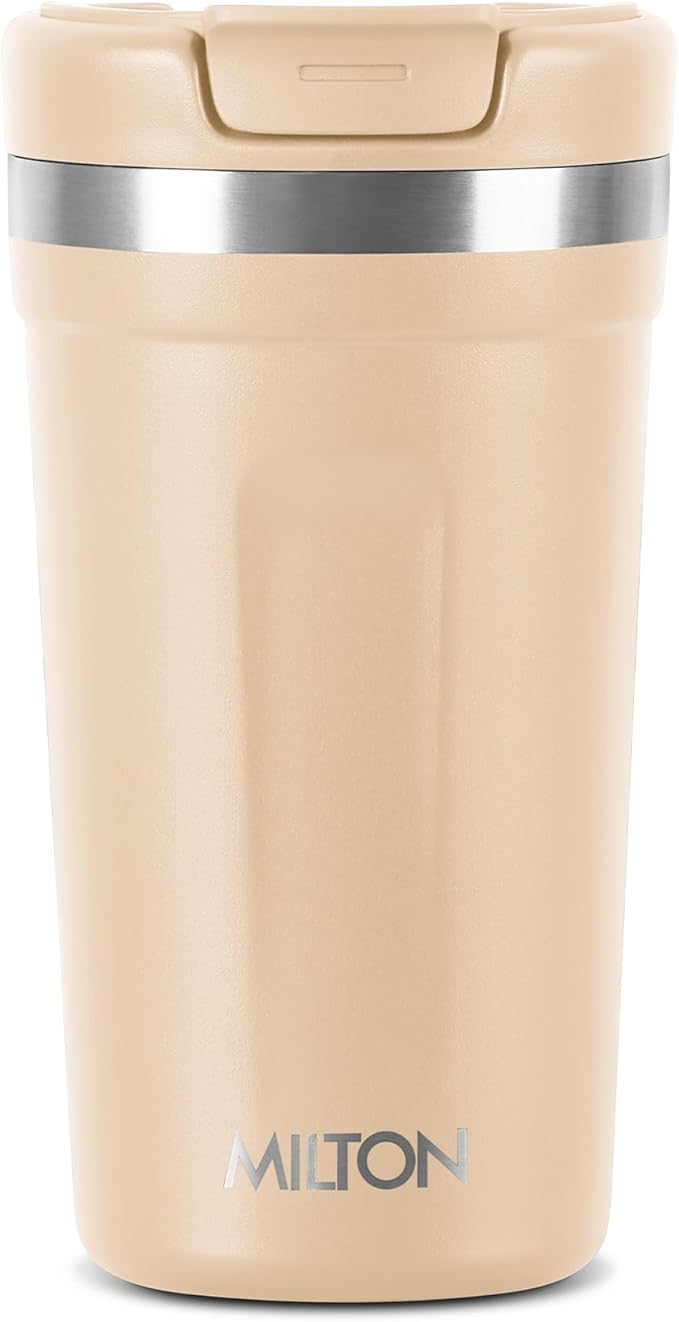 MILTON Corral 450 Thermosteel Insulated Coffee Mug, 400 ml, Cream