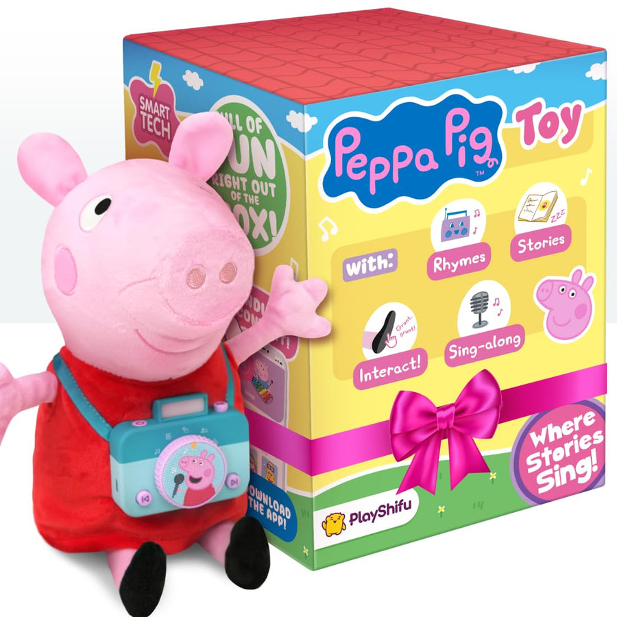 PlayShifu Peppa Pig Smart Toy - Interactive Storyteller with Stories, Rhymes & Sing-Along