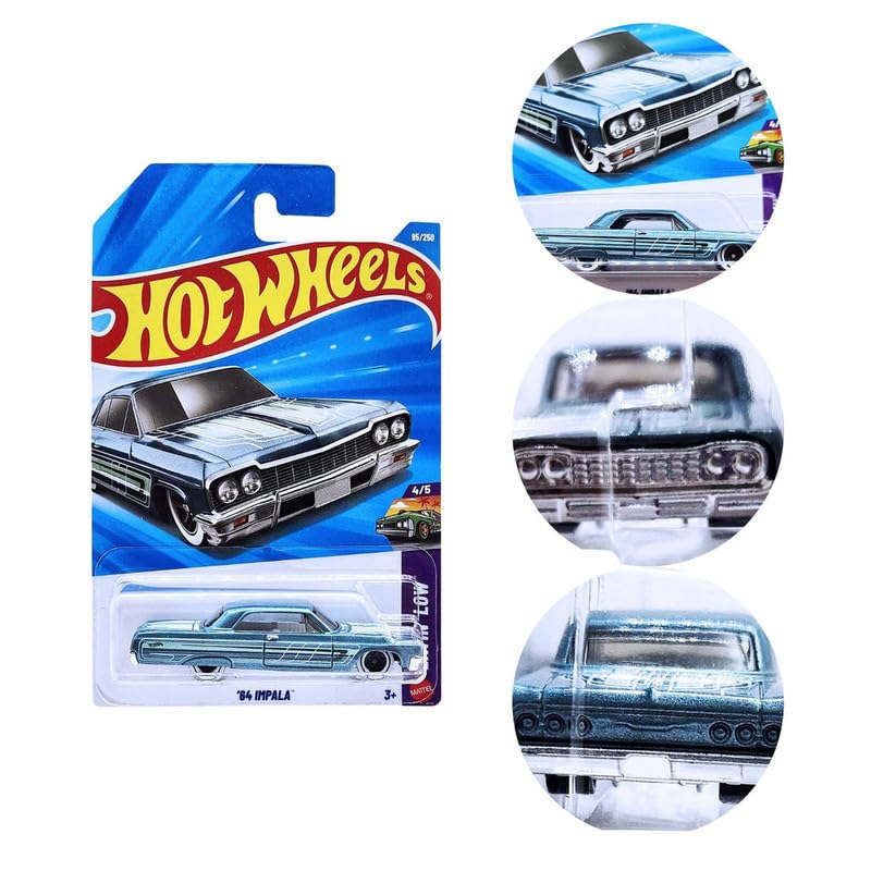 Hot Wheels '64 Impala HW Lows Die-Cast Toy Car (95/250) - Light Blue