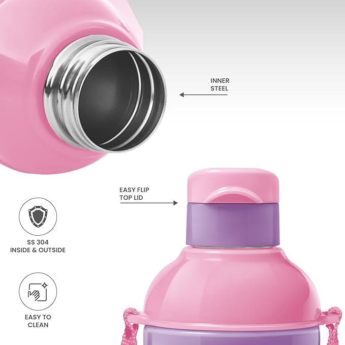 Hamilton Steel Barbie 400 Insulated Water Bottle 390ml
