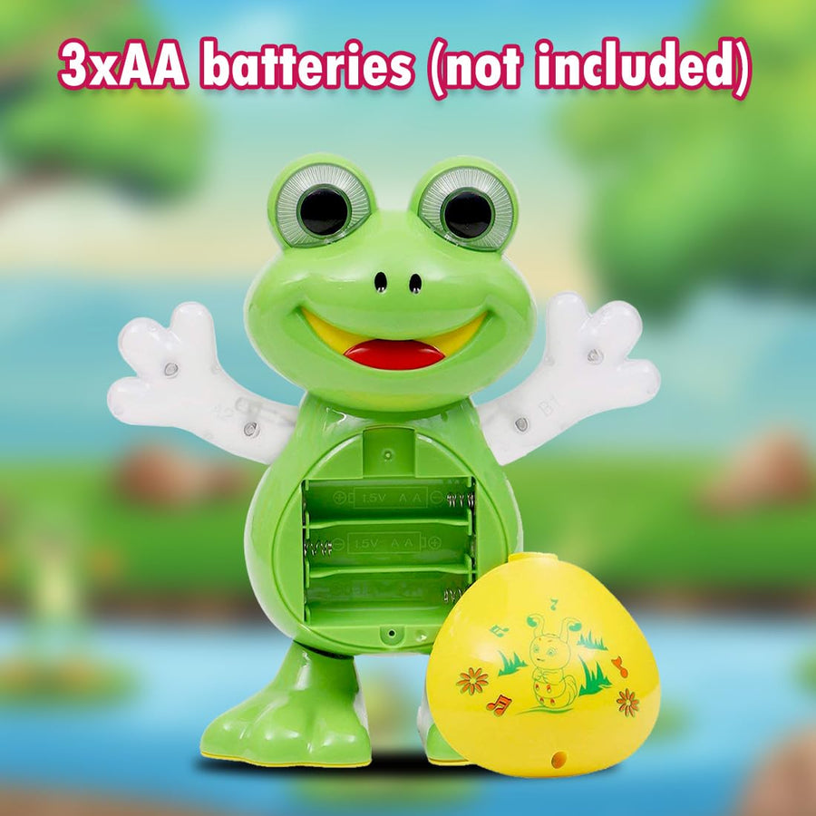 Dancing Frog Toy – Light Up Eyes, Music & Rhythmic Movement for Kids