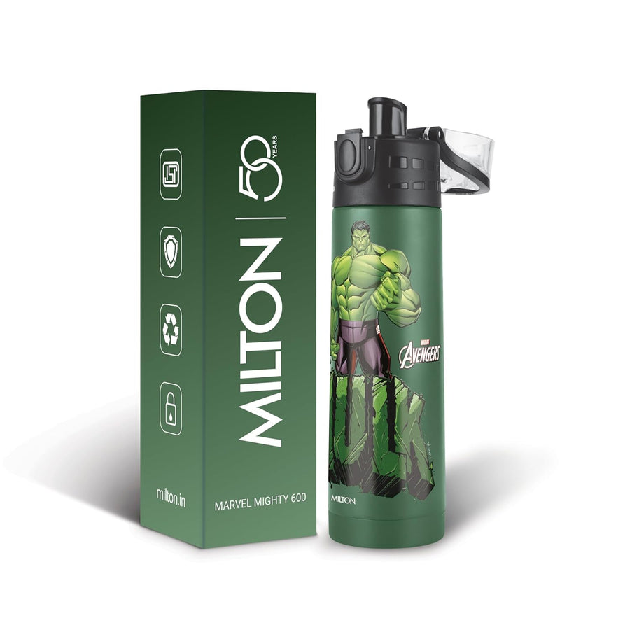 Milton Marvel Mighty 600 Thermosteel ISI Certified Water Bottle, 500 ml