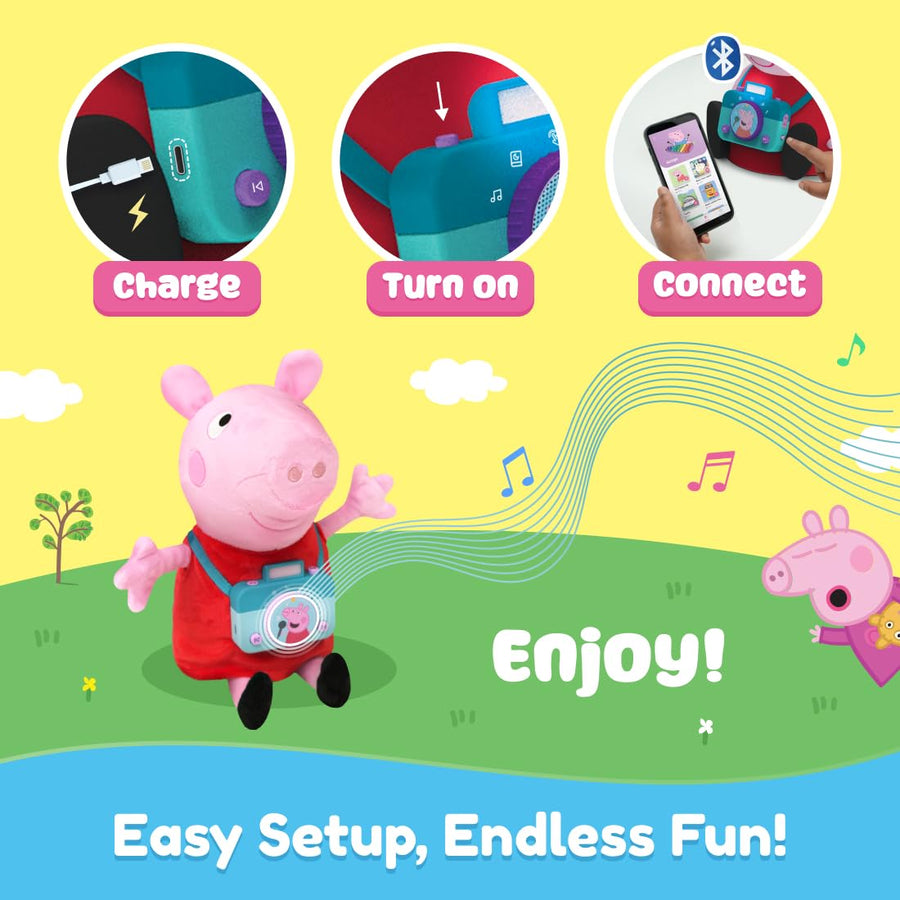 PlayShifu Peppa Pig Smart Toy - Interactive Storyteller with Stories, Rhymes & Sing-Along