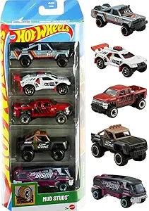 Hot Wheels Mud Studs 5-Car Set
